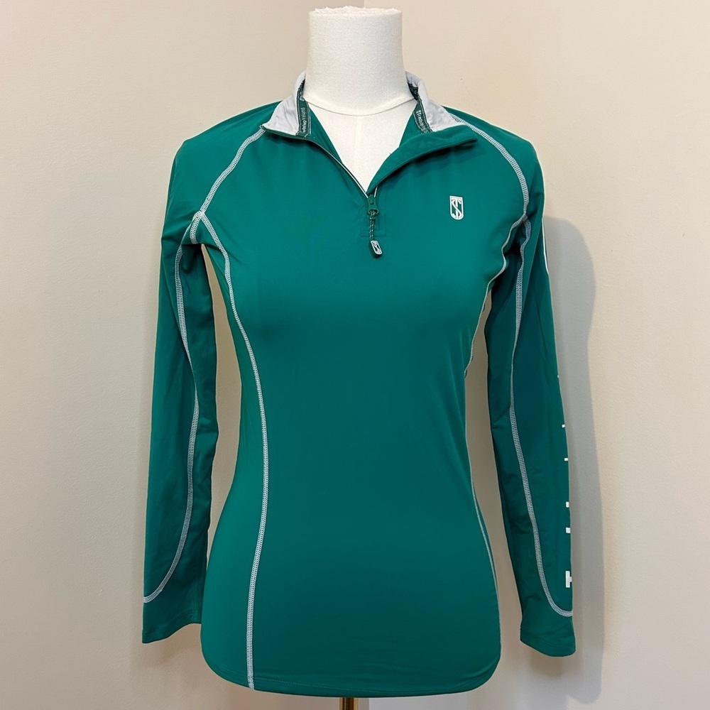 Tredstep Ireland Futura Long Sleeve Equestrian Sport Top 1/4 Zip Size XS (2-4)